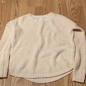 SO size small cream\ light pink warm woman’s sweater